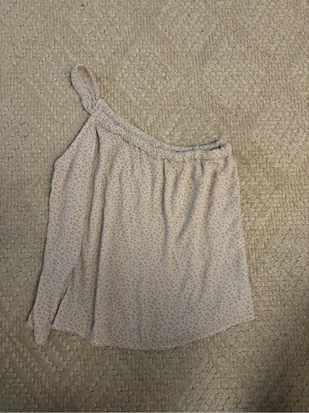 Gilli Cream Top with Blush Spot Print